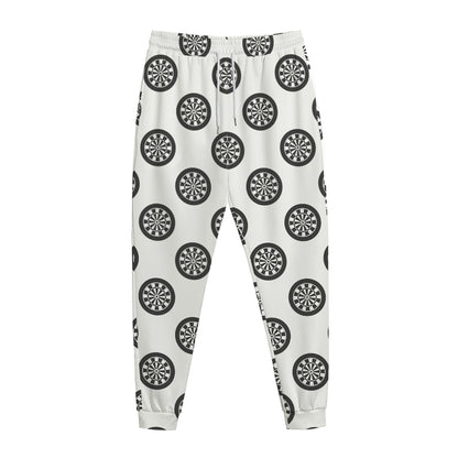 Dartboard Pattern Print Jogger Pants