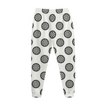 Dartboard Pattern Print Jogger Pants