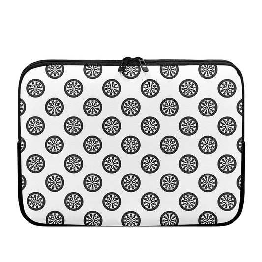 Dartboard Pattern Print Laptop Sleeve