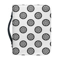 Dartboard Pattern Print Leather Bible Cover