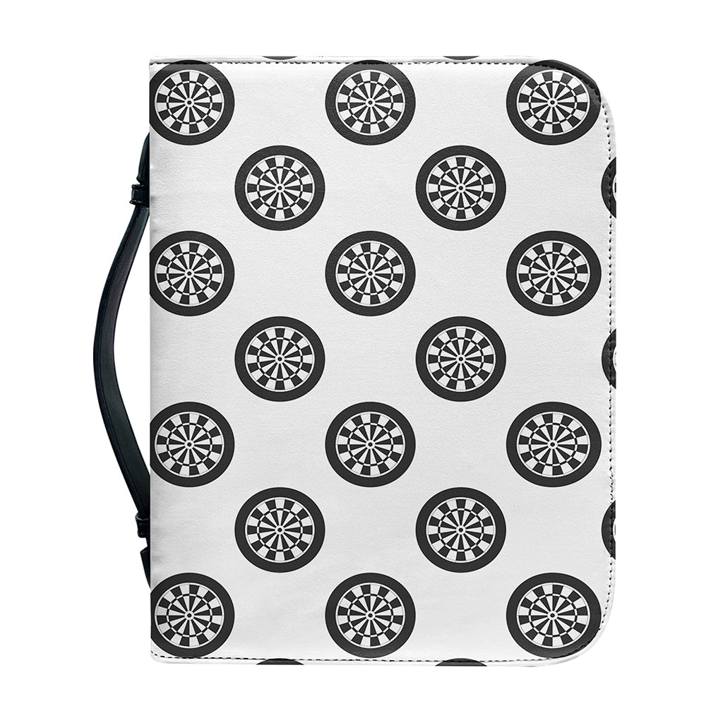 Dartboard Pattern Print Leather Bible Cover