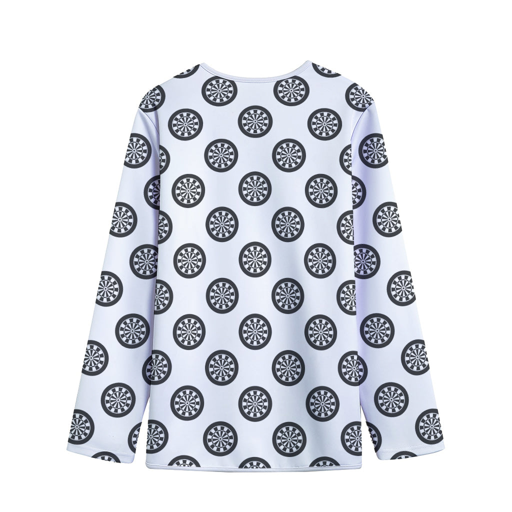 Dartboard Pattern Print Long Sleeve Short Coat