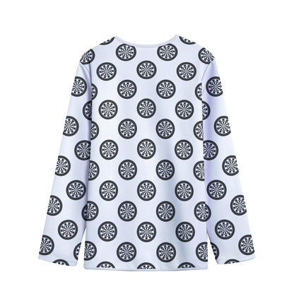 Dartboard Pattern Print Long Sleeve Short Coat
