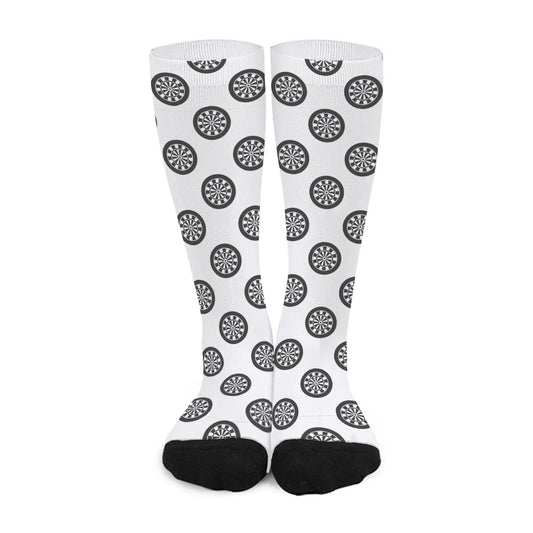 Dartboard Pattern Print Long Socks