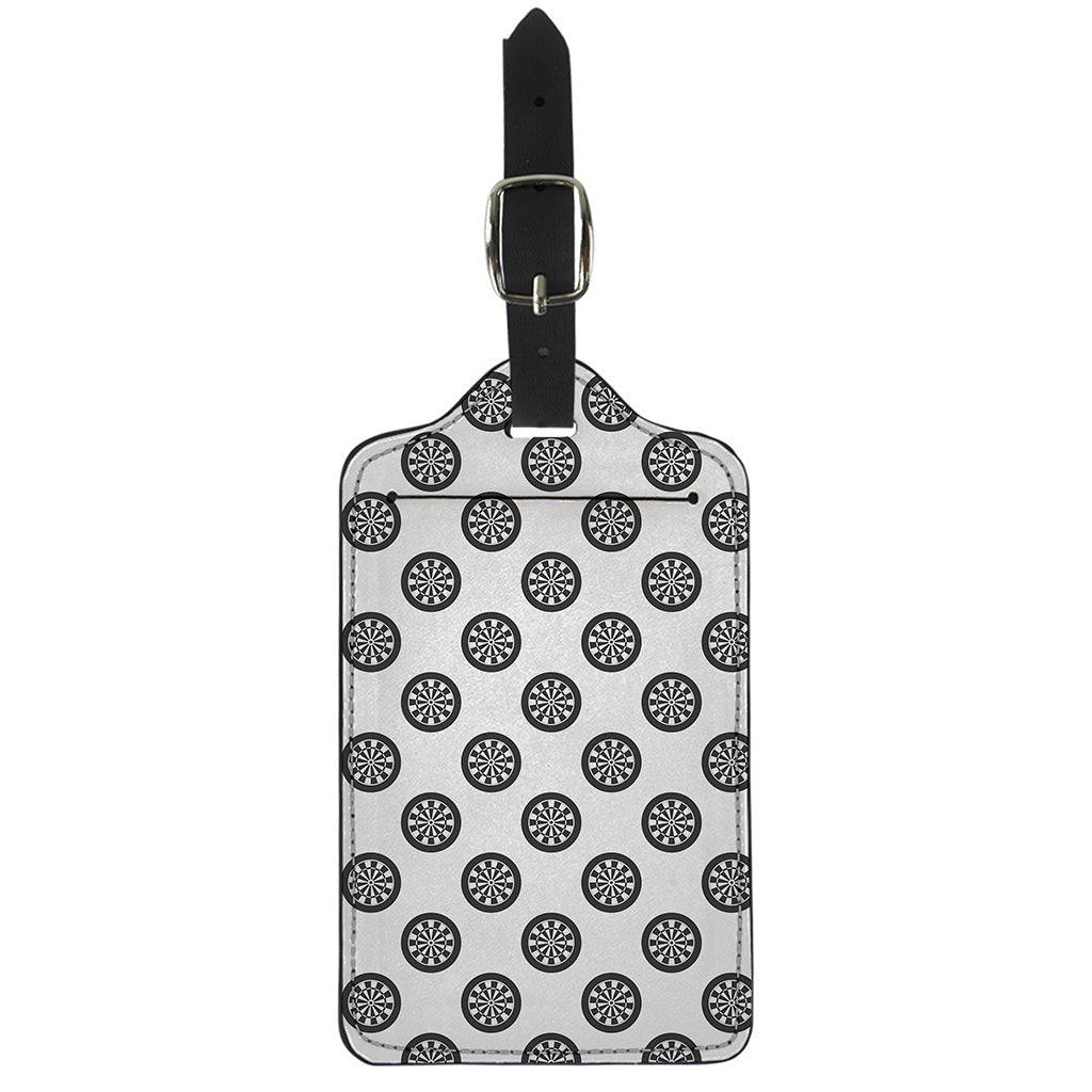 Dartboard Pattern Print Luggage Tag