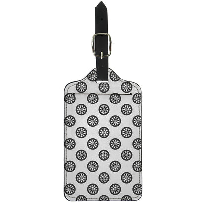 Dartboard Pattern Print Luggage Tag