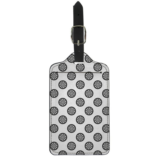 Dartboard Pattern Print Luggage Tag
