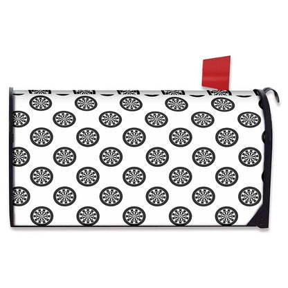 Dartboard Pattern Print Mailbox Cover