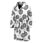 Dartboard Pattern Print Men's Bathrobe