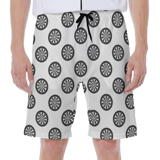 Dartboard Pattern Print Men's Beach Shorts