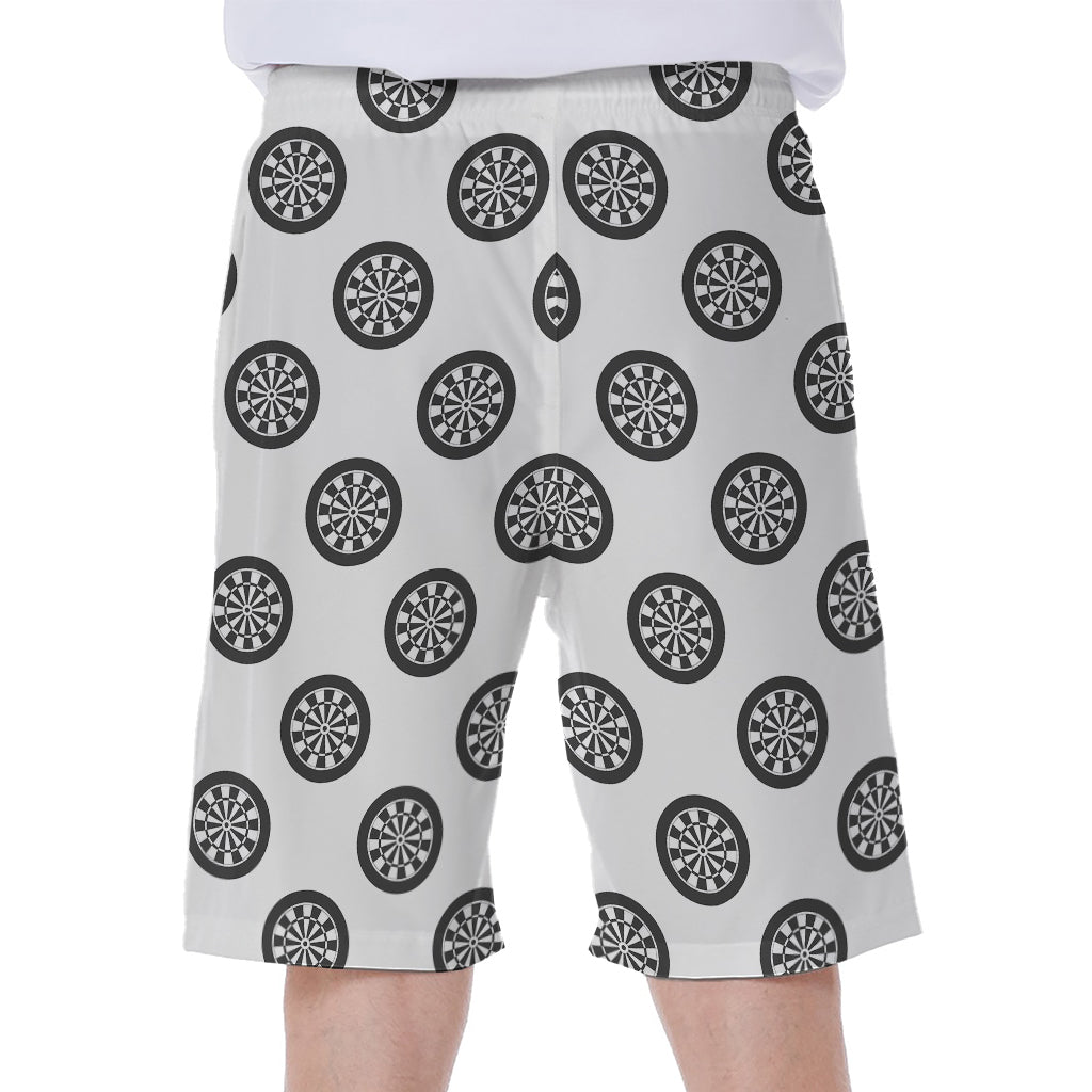 Dartboard Pattern Print Men's Beach Shorts