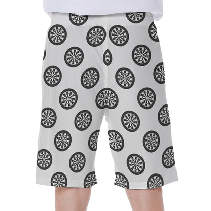 Dartboard Pattern Print Men's Beach Shorts
