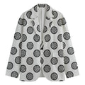 Dartboard Pattern Print Men's Blazer