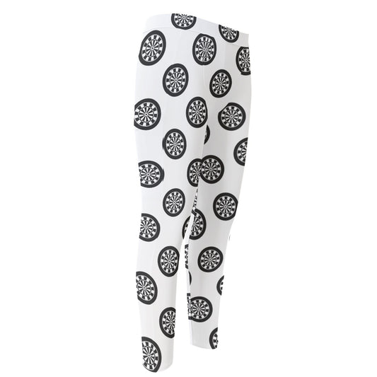 Dartboard Pattern Print Men's Compression Pants