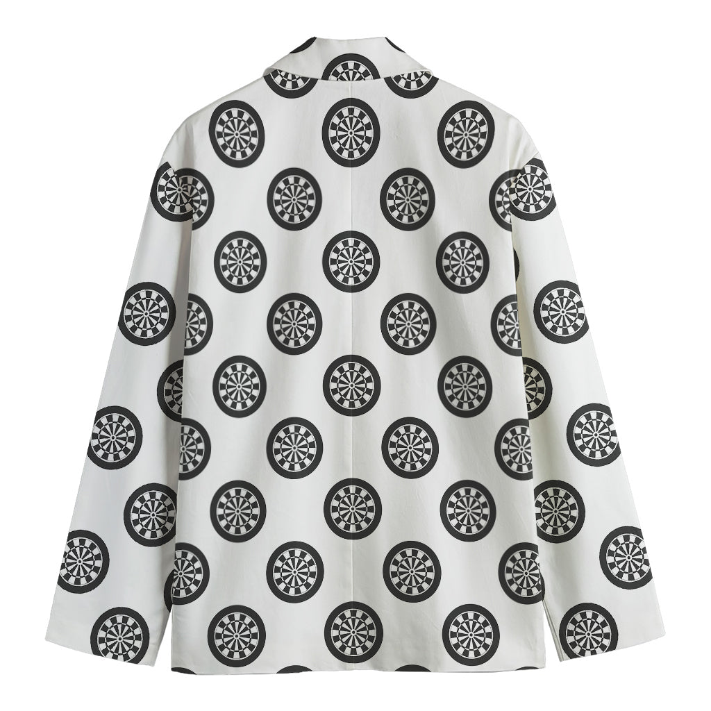 Dartboard Pattern Print Men's Cotton Blazer