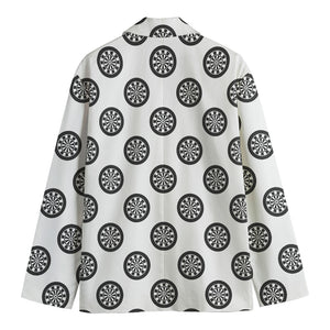 Dartboard Pattern Print Men's Cotton Blazer