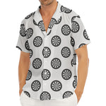 Dartboard Pattern Print Men's Deep V-Neck Shirt