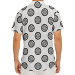 Dartboard Pattern Print Men's Deep V-Neck Shirt