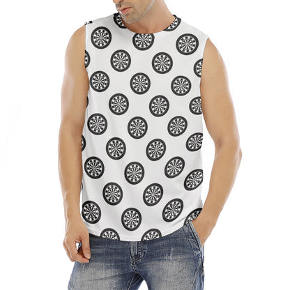 Dartboard Pattern Print Men's Fitness Tank Top
