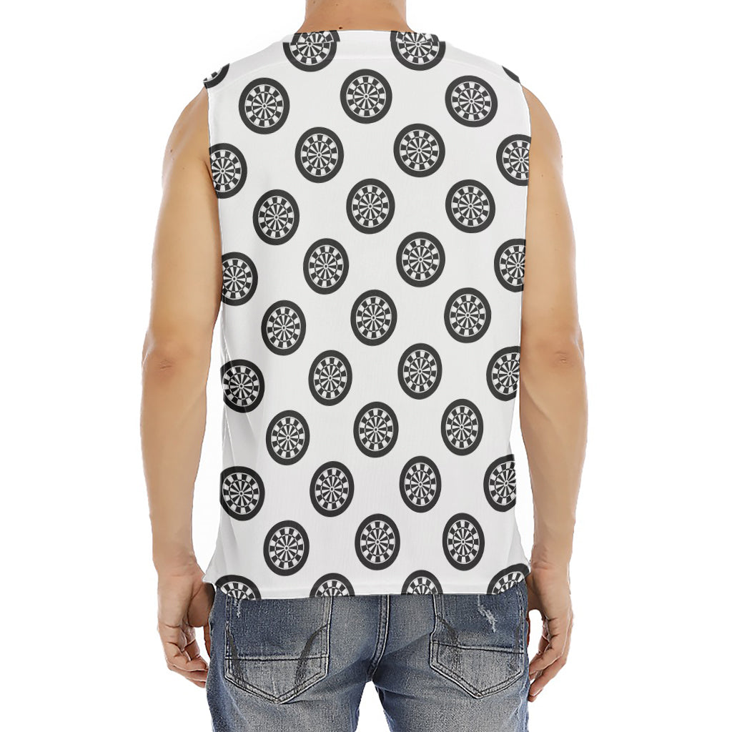 Dartboard Pattern Print Men's Fitness Tank Top