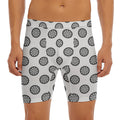 Dartboard Pattern Print Men's Long Boxer Briefs