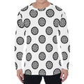 Dartboard Pattern Print Men's Long Sleeve T-Shirt