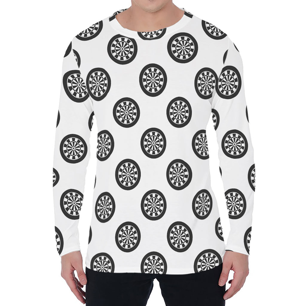 Dartboard Pattern Print Men's Long Sleeve T-Shirt