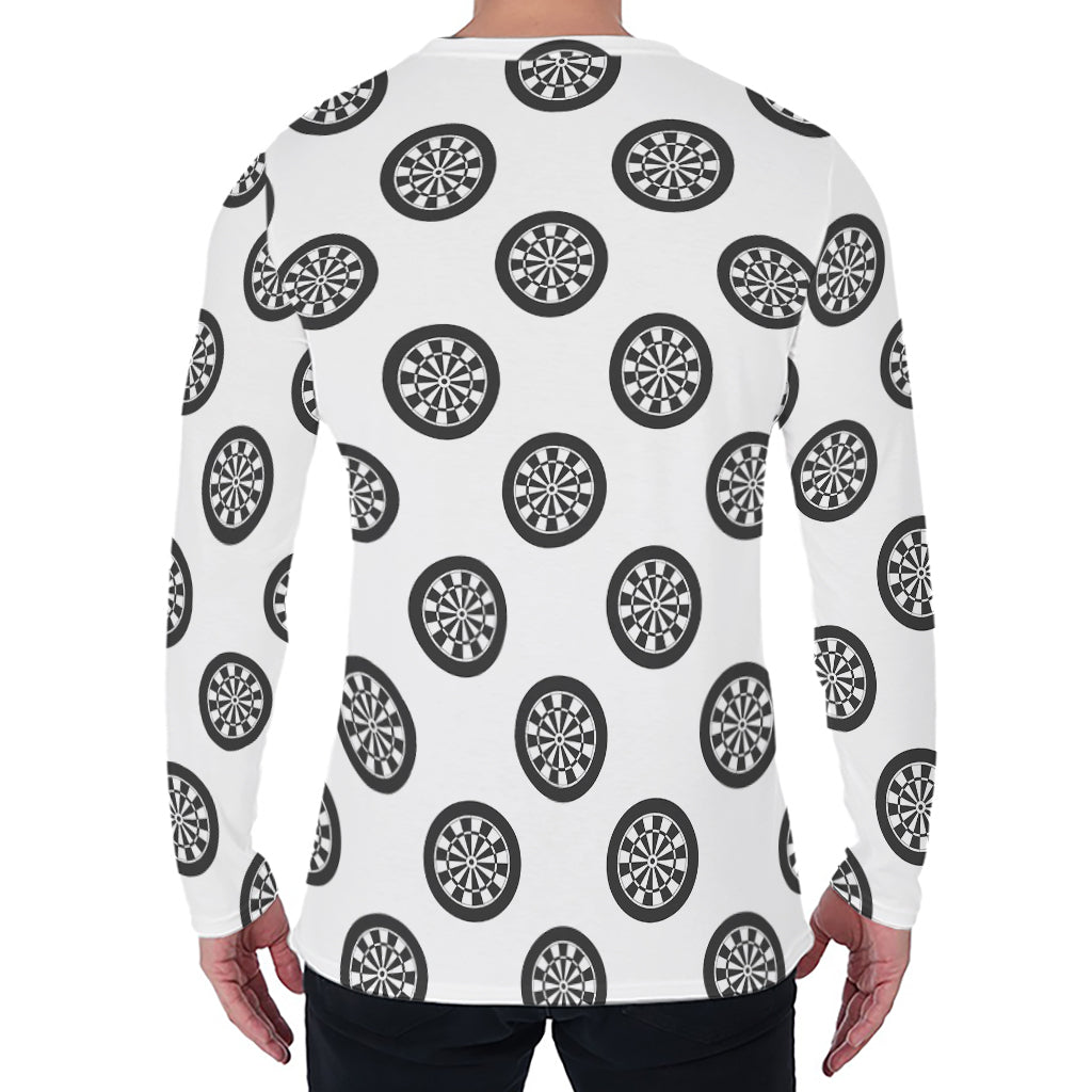 Dartboard Pattern Print Men's Long Sleeve T-Shirt