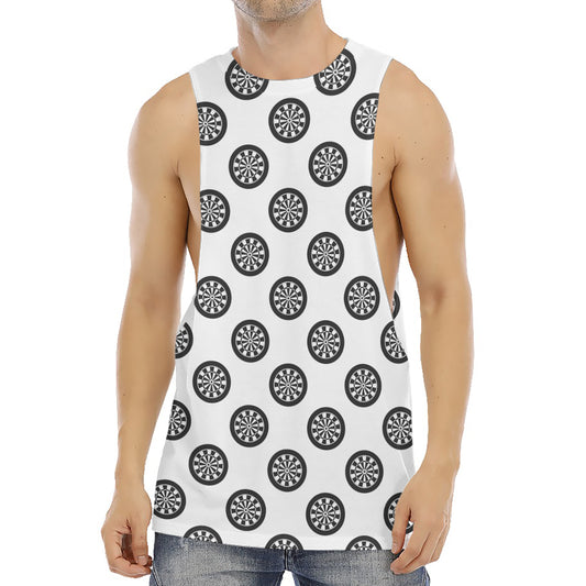 Dartboard Pattern Print Men's Muscle Tank Top