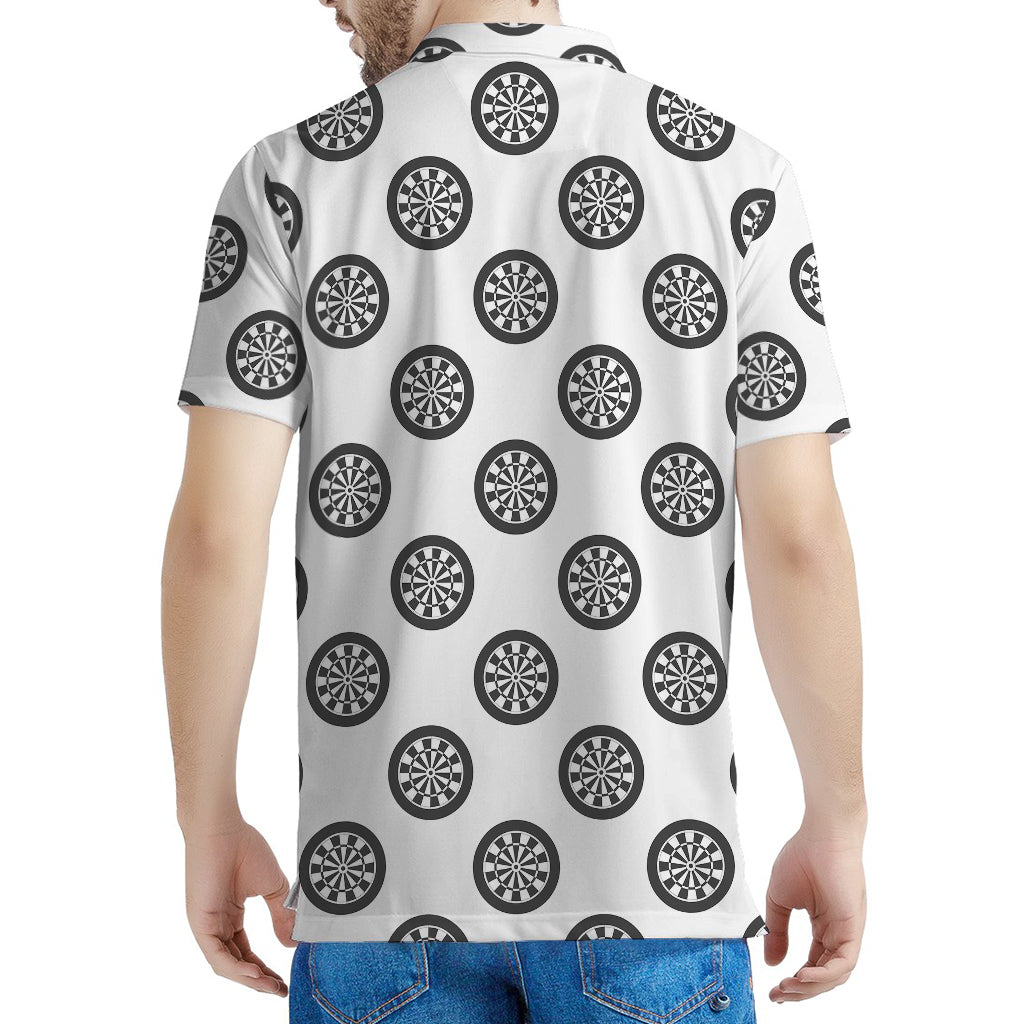 Dartboard Pattern Print Men's Polo Shirt