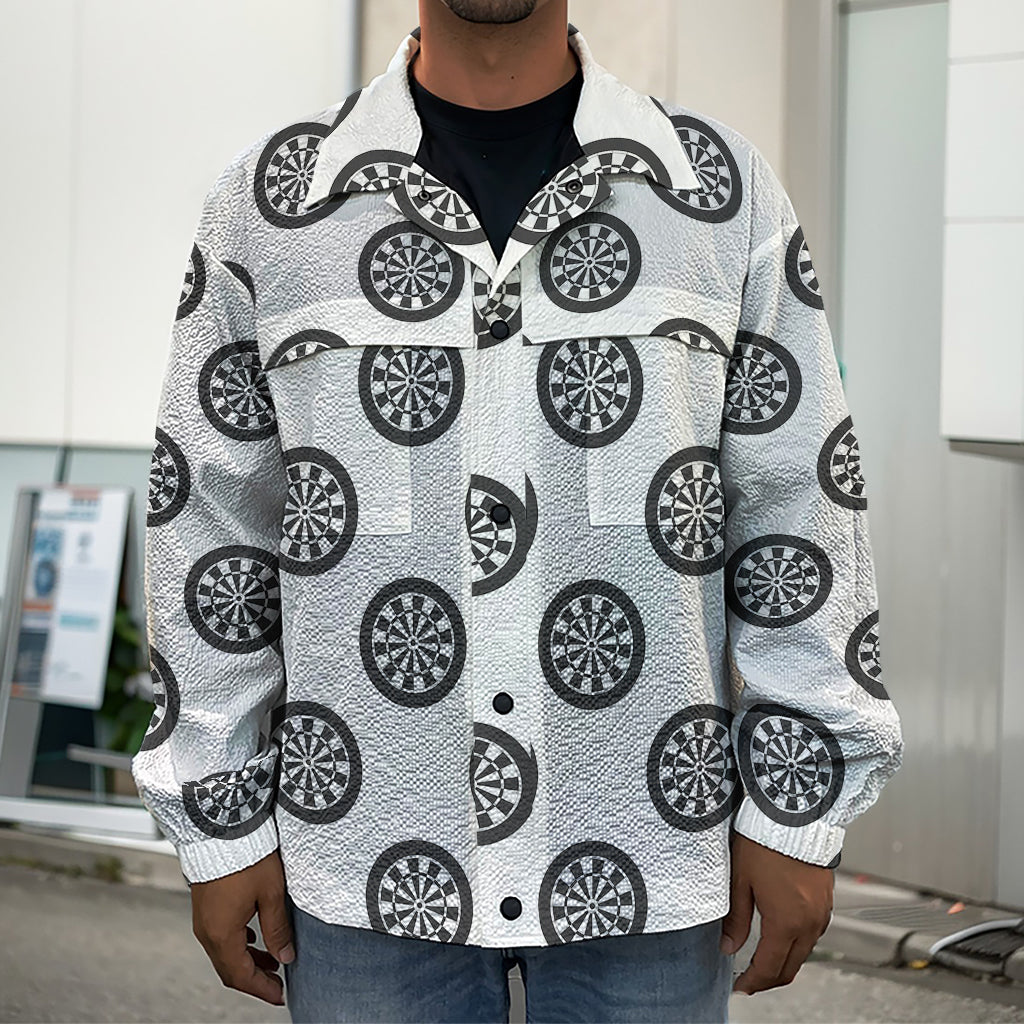 Dartboard Pattern Print Men's Shirt Jacket