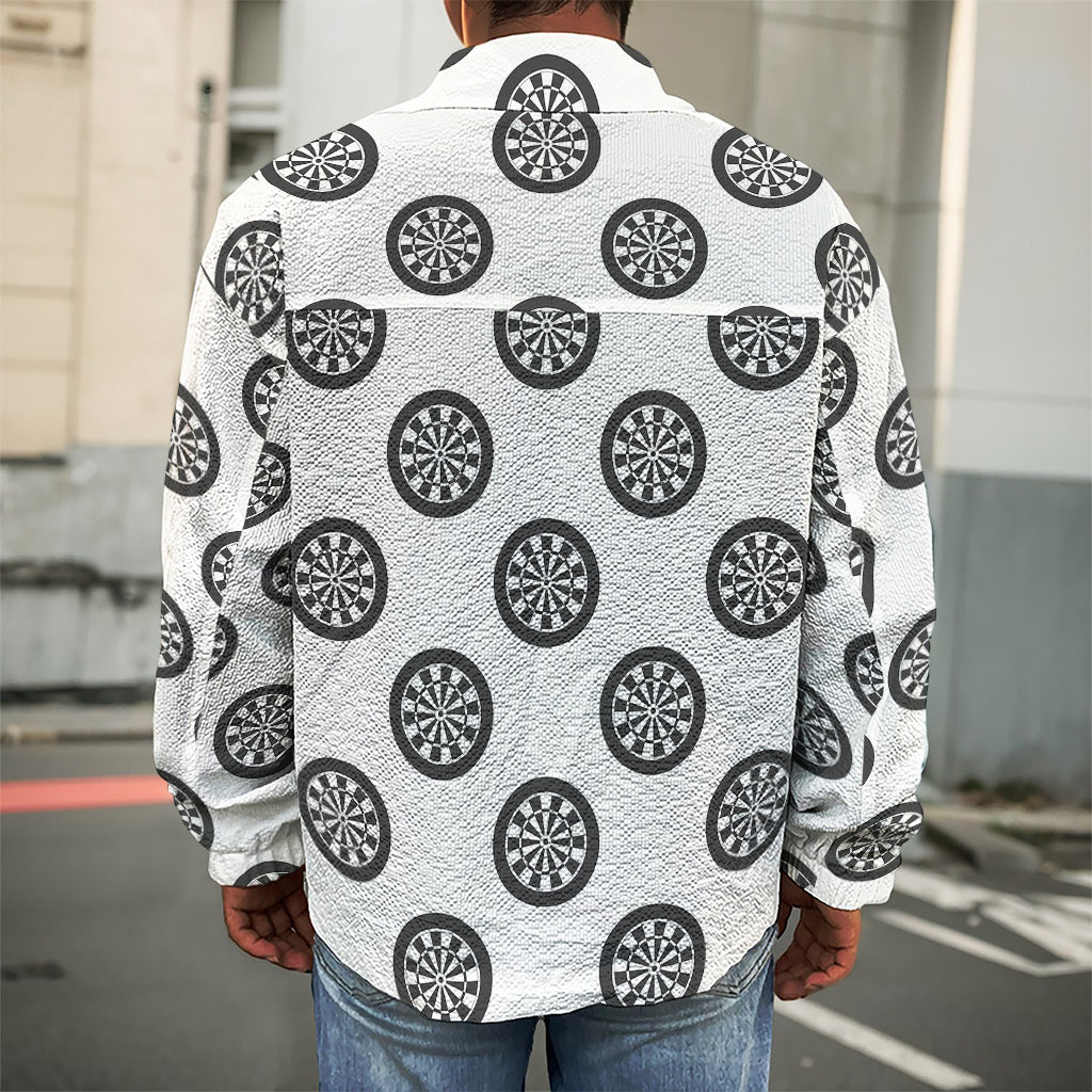 Dartboard Pattern Print Men's Shirt Jacket