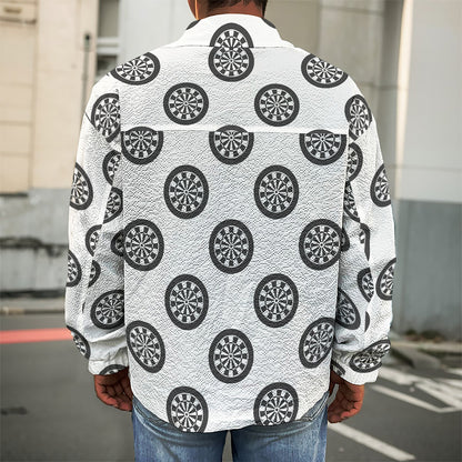 Dartboard Pattern Print Men's Shirt Jacket