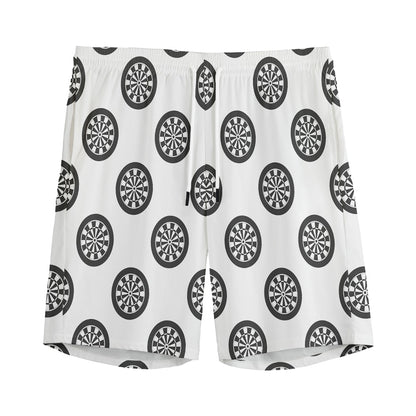 Dartboard Pattern Print Men's Sports Shorts