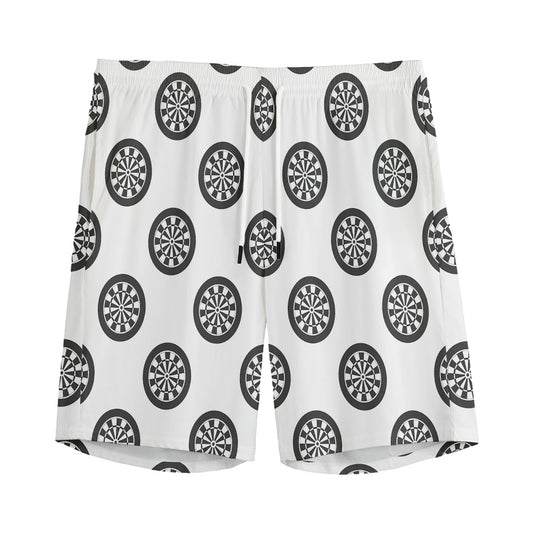 Dartboard Pattern Print Men's Sports Shorts