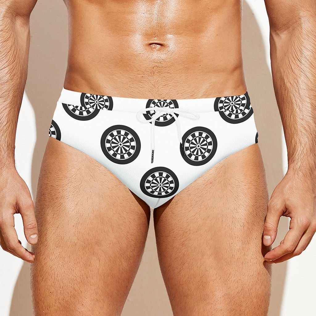 Dartboard Pattern Print Men's Swim Briefs