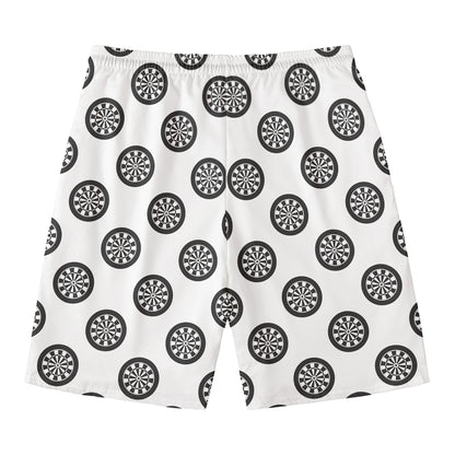 Dartboard Pattern Print Men's Swim Trunks