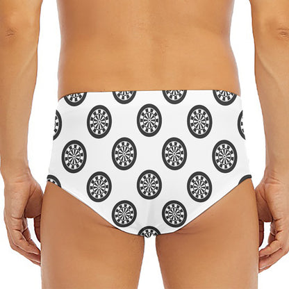 Dartboard Pattern Print Men's Triangle Swim Briefs