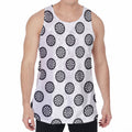 Dartboard Pattern Print Men's Velvet Tank Top