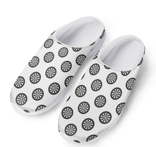 Dartboard Pattern Print Mesh Casual Shoes