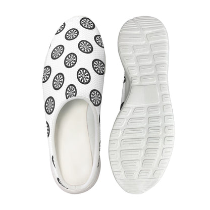 Dartboard Pattern Print Mesh Casual Shoes
