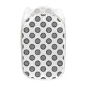 Dartboard Pattern Print Mesh Laundry Hamper