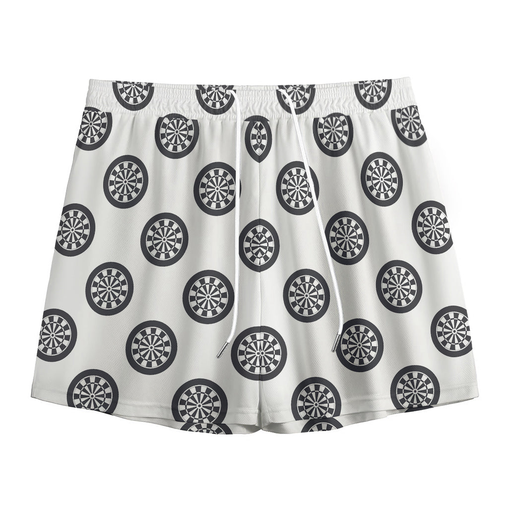 Dartboard Pattern Print Mesh Shorts