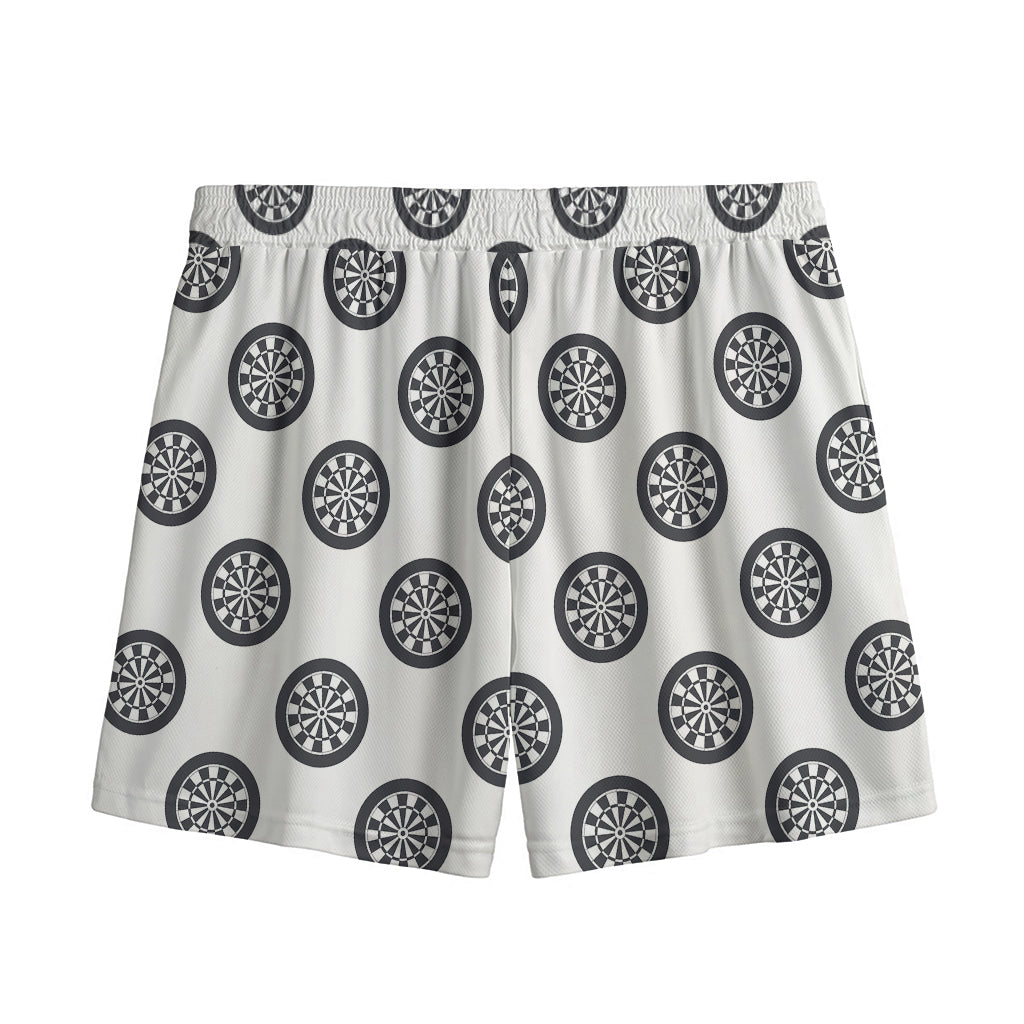 Dartboard Pattern Print Mesh Shorts