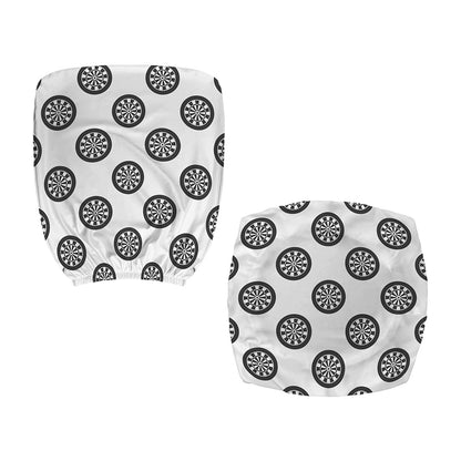 Dartboard Pattern Print Office Chair Cover