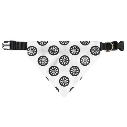 Dartboard Pattern Print Over The Collar Dog Bandana