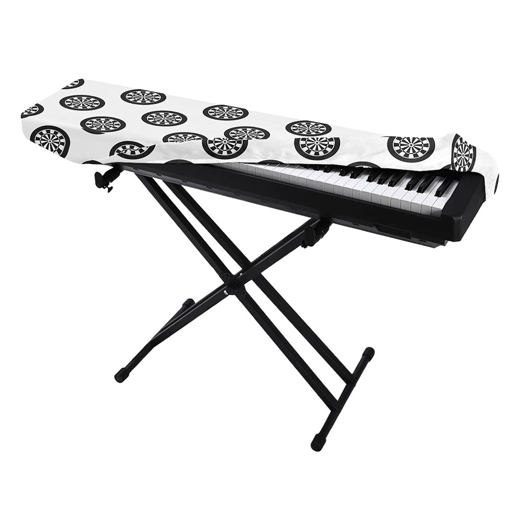 Dartboard Pattern Print Piano Keyboard Cover