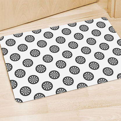Dartboard Pattern Print Polyester Doormat