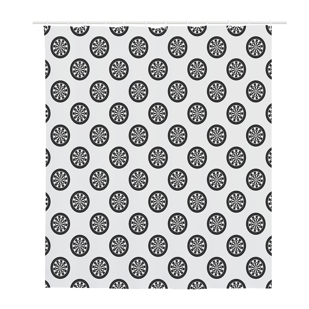 Dartboard Pattern Print Polyester Shower Curtain