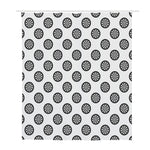 Dartboard Pattern Print Polyester Shower Curtain
